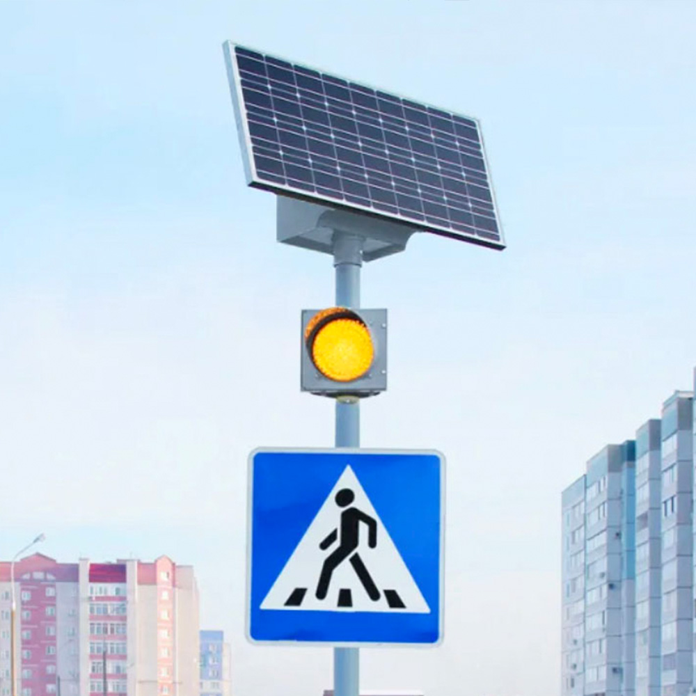 фото Автономный светофор с солнечной электростанцией АПС Т.7 ASE