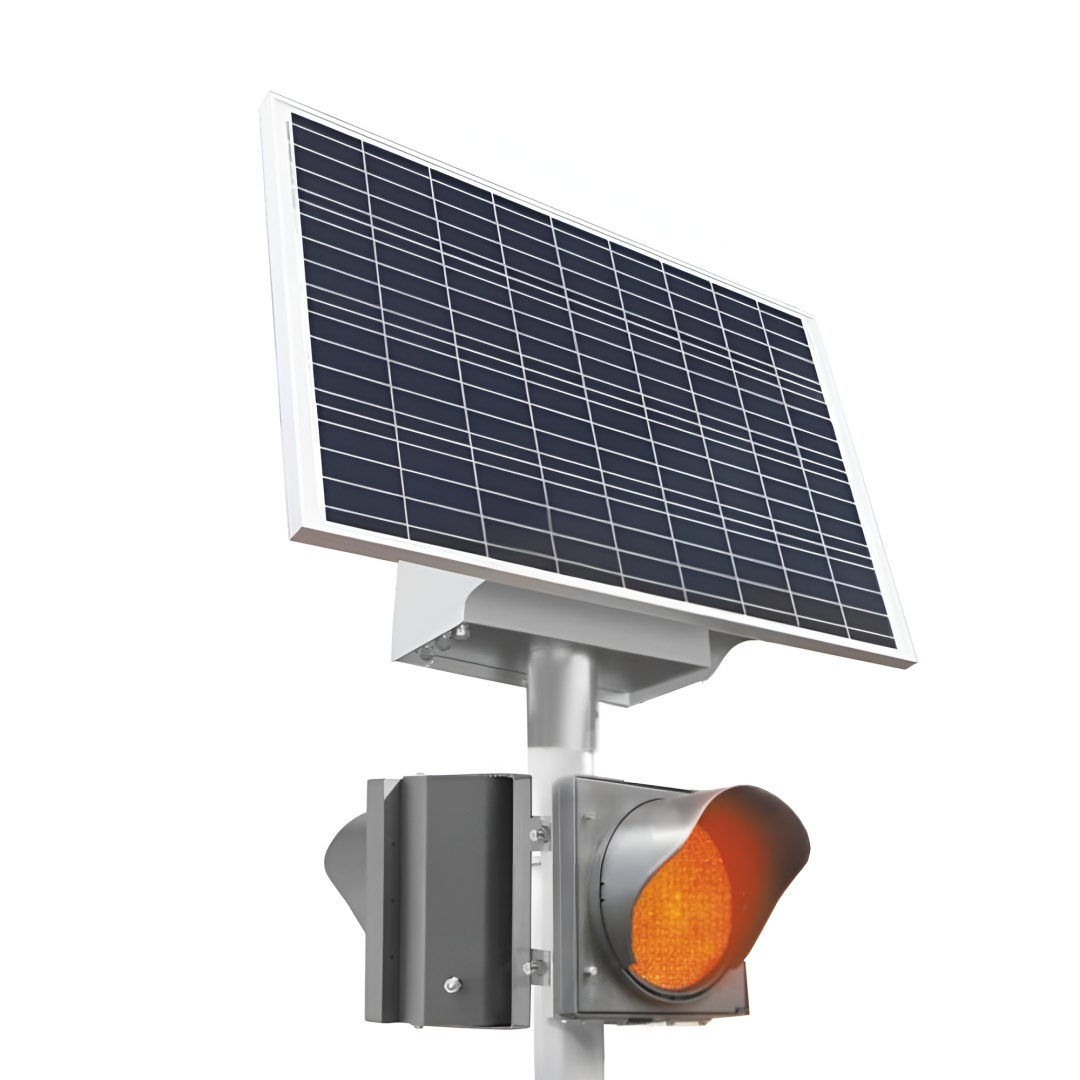 фото Автономный двусторонний светофор с солнечной электростанцией АПС Т.7 ASSE